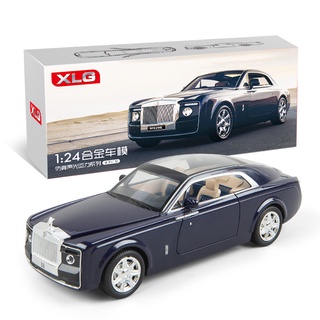 Đồ Chơi Mô Hình Xe Hơi Phantom White Shadow Có Đèn Và Nhạc Bằng Hợp Kim 1: 24