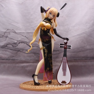 wholesale Tony fantasy golden bottle plum Golden Lotus cheongsam soft red Jade Ver boxed hand-made model ornaments
