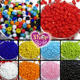 Gói 50gr Cườm đục đủ màu cỡ trung 2mm, 3mm - Nguyên liệu làm đồ Handmade Giá Tốt - Ảnh 2