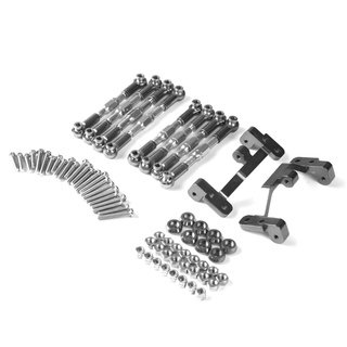 Đã sẵn sàng Cổ phiếu Tự làm bằng kim loại Nâng cấp Phụ tùng Cần lái Kéo + Bộ cơ sở Công cụ cho WPL C14 C24