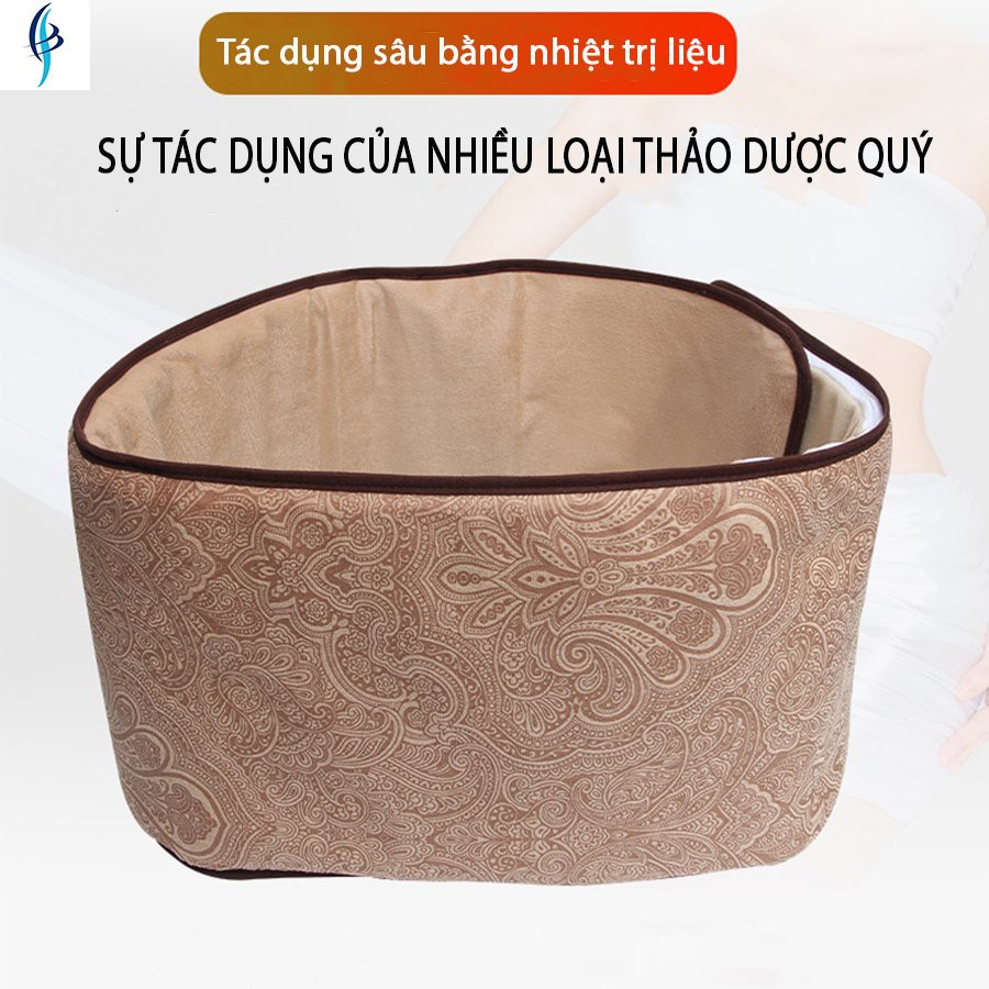 Đai bụng ngải cứu chườm nóng bụng,giảm mỡ,giảm đau mỏi vùng cột sống - Ảnh 3