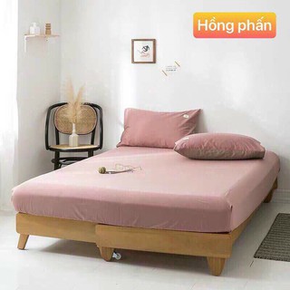 Bộ ga gối cotton đũi tici cao cấp HASUKO mẫu mới đủ màu đủ kích thước m2 .m4 .m6 .m8 .2m2 - Ảnh 4