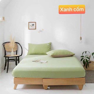 Bộ ga gối cotton đũi tici cao cấp HASUKO mẫu mới đủ màu đủ kích thước m2 .m4 .m6 .m8 .2m2 - Ảnh 5