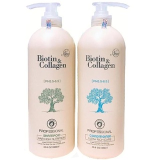 Cặp dầu gội xả Biotin collagen  Hàng Chính Hãng