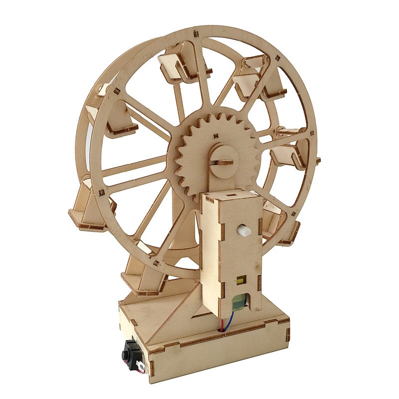 Đồ Chơi Giáo Dục Bộ Lắp Ghép Gỗ Đu Quay Theo Phương Pháp Giáo Dục Stem Steam.