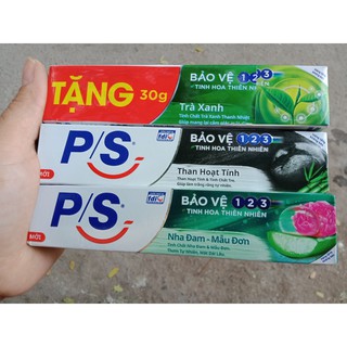 Kem đánh răng ps nha đam - mẫu đơn, Than tre hoạt tính, Trà xanh 30g