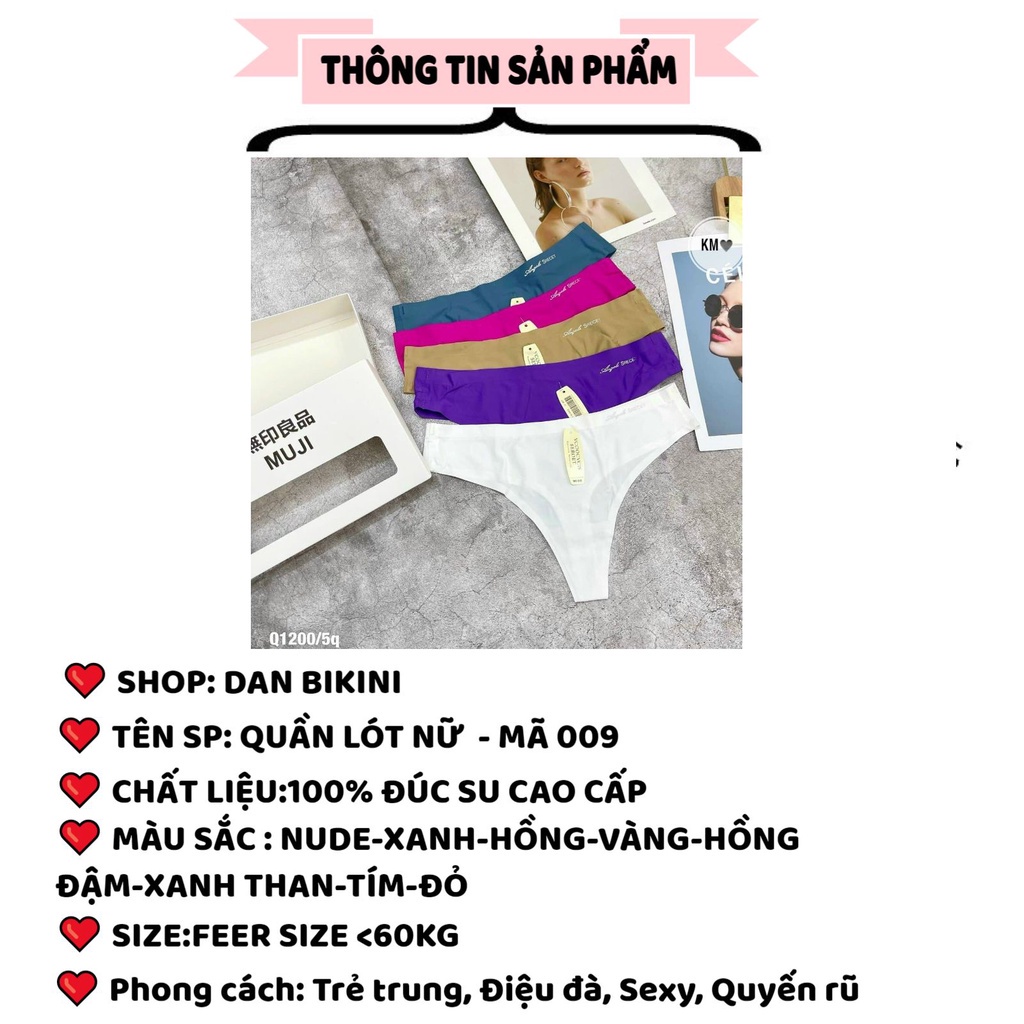 Quần Lọt Khe Nữ - Quần Lót Lọt Khe Đúc Su thoáng mát sexy gợi cảm tạo đường cong quyến rũ MÃ 009