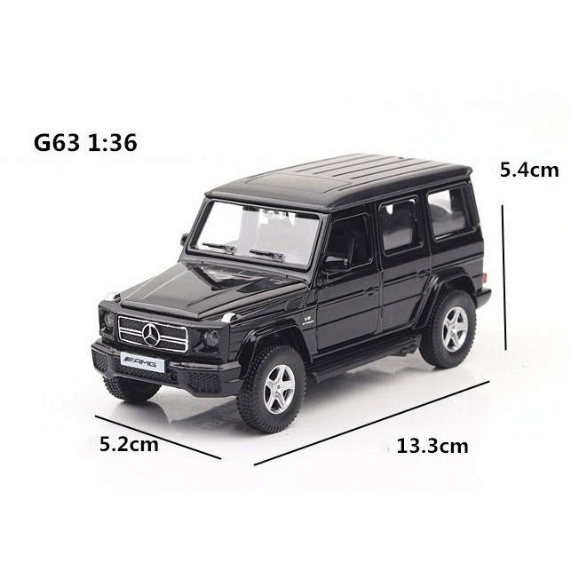 MÔ HÌNH XE Ô TÔ Merc G63 Đồ Chơi đúc Kim Loại tỷ lệ 136 - Ảnh 4