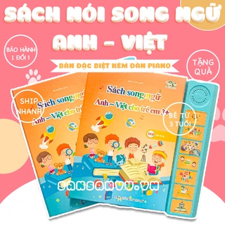 Sách nói Điện tử Song ngữ Anh - Việt cho trẻ em 3+, Sách điện tử đa chức năng giáo dục sớm