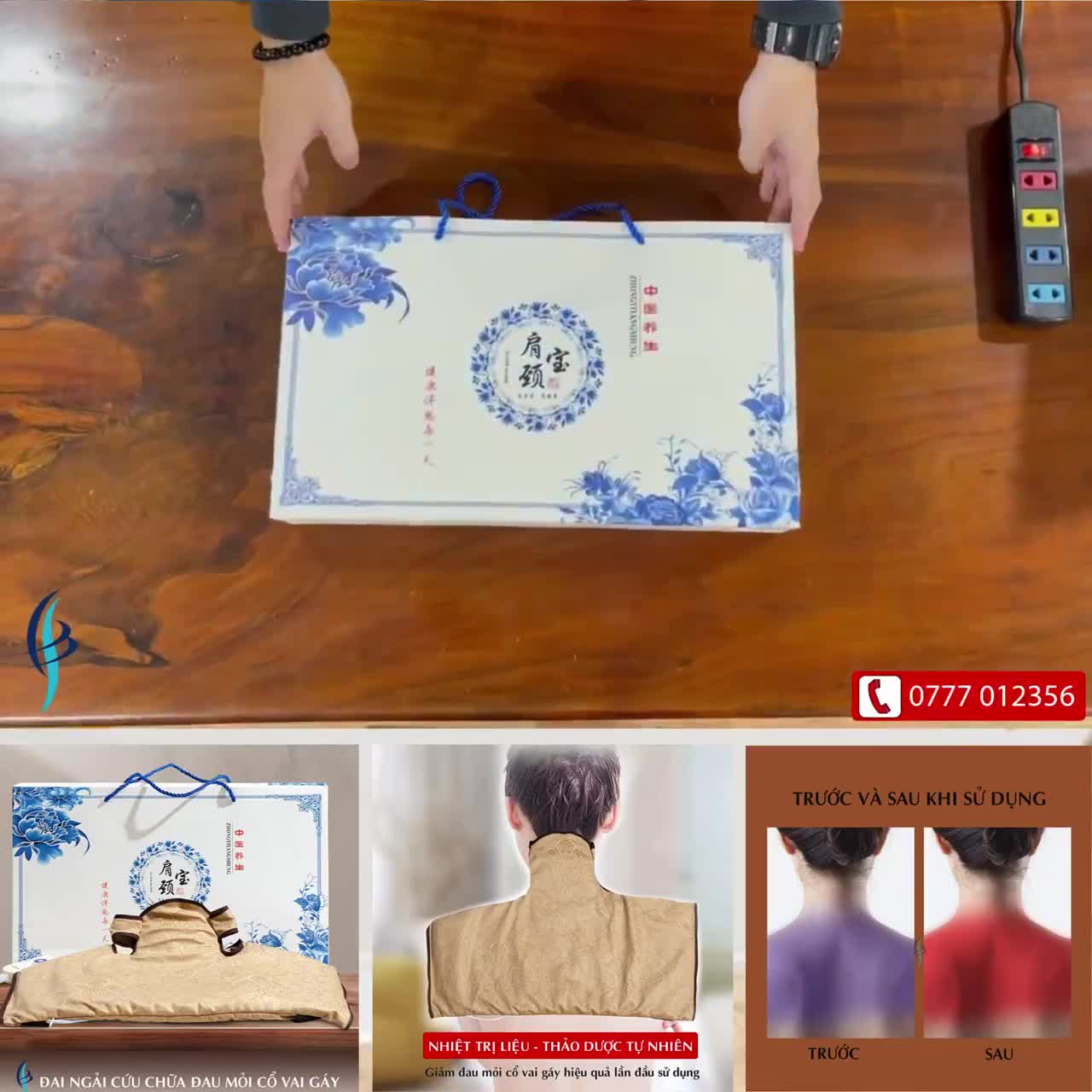 Đai Chườm Cổ Vai Gáy Ngải Cứu - Cải thiện đau mỏi,thoái hóa đốt sống cổ - Sản phẩm tốt cho sức khỏe - Ảnh 2