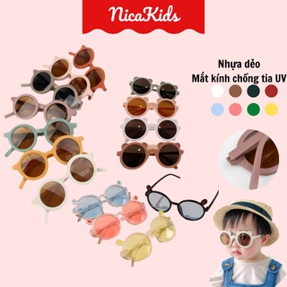 Kính râm, kính mát cho bé Chống Tia Uv Phong Cách Vintage Thời Trang Cho Bé