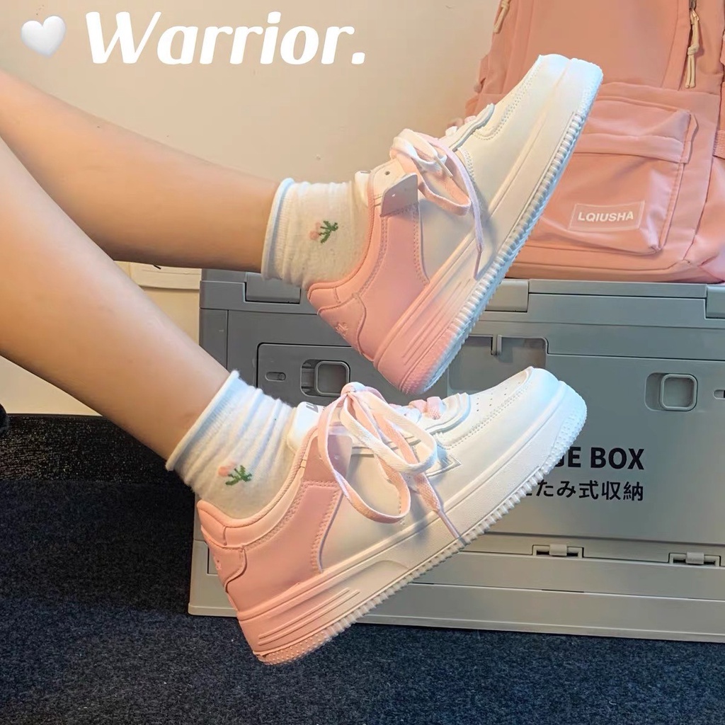 Giày thể thao nữ đi học sneaker độn đế trắng giá rẻ TTH313 - Ảnh 3