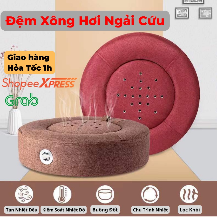 Đệm xông ngải cứu Trung Hoa - Sưởi Ấm trị đau mỏi xương khớp - Có Điều Chỉnh Nhiệt Độ