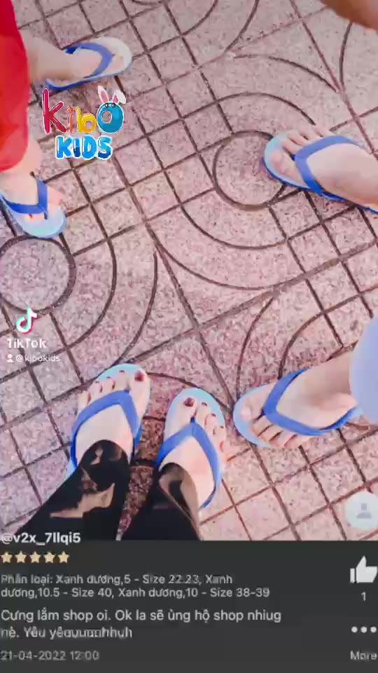 Dép tông lào Thái Lan Cho bé siêu nhẹ DE09 - Ảnh 2