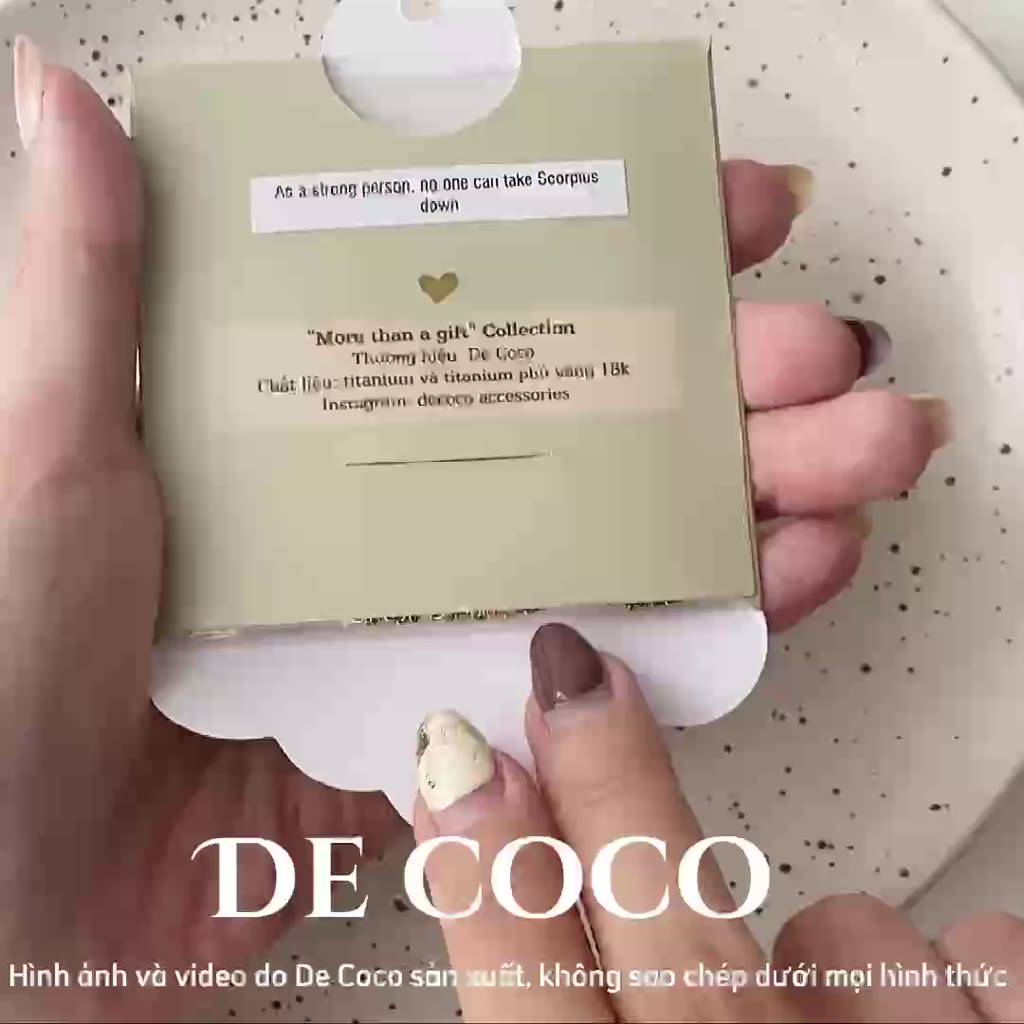 Dây chuyền nữ DECOCO ACC Zodiac mặt khắc cung hoàng đạo - Ảnh 2