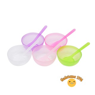Bát và thìa khuấy làm slime nhựa trong suốt cao cấp chuyên dụng để làm slime - Ảnh 3