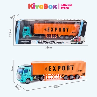 Xe container đồ chơi trẻ em KIVABOX, kích thước lớn, siêu bền bỉ và an toàn cho trẻ - Ảnh 4