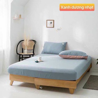 Bộ ga gối cotton đũi tici cao cấp HASUKO mẫu mới đủ màu đủ kích thước m2 .m4 .m6 .m8 .2m2 - Ảnh 6