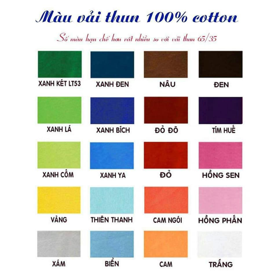 Thuốc Nhuộm Quần Áo Vải Cotton 100%