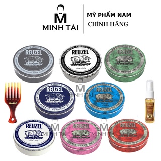 Sáp Vuốt Tóc Nam REUZEL Pomade - 340g - Hàng Chính Hãng + Xịt Dưỡng Tóc Reuzel Tonic 20ml + Lược Chải Tóc Pomade