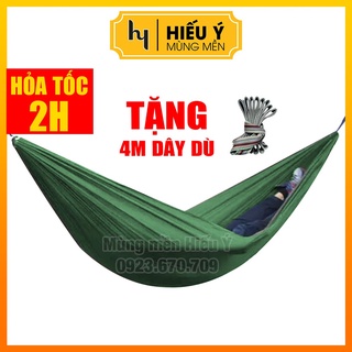 Võng dù siêu nhẹ  bền dài 2m - ẢNH THẬT | Mùng mền Hiếu Ý