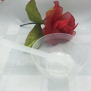 Bát và thìa khuấy làm slime nhựa trong suốt cao cấp chuyên dụng để làm slime - Ảnh 5