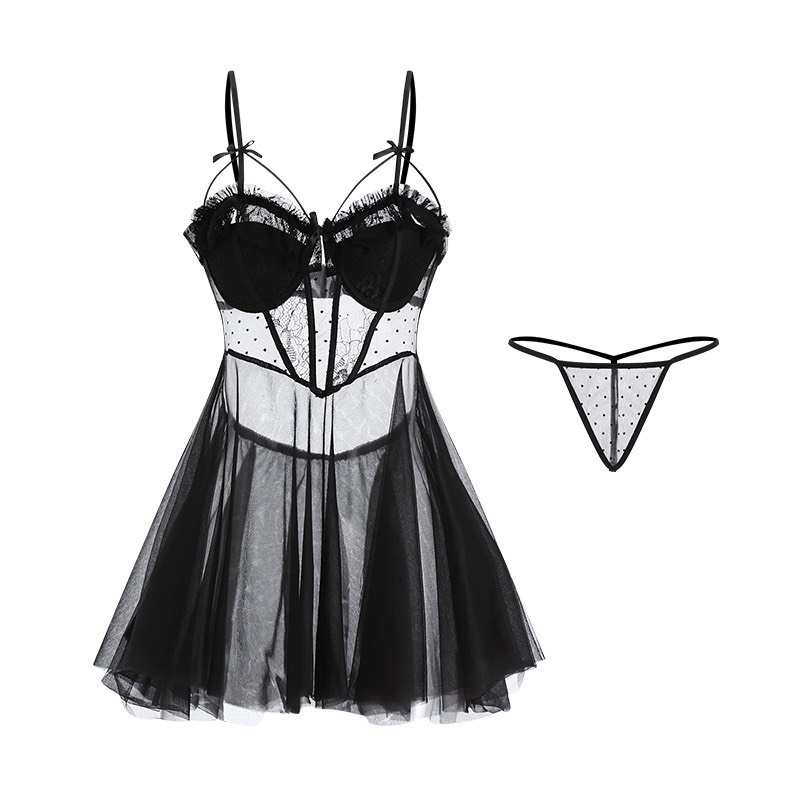 Sẵn sỉVáy ngủ lụa sexy cao cấp Đầm mặc nhà gợi cảm quyến rũ SP109 - Ảnh 3