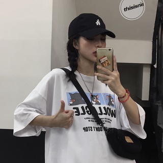 Áo thun nam nữ unisex tay lỡ, áo phông cotton from rộng AD69 Oversize - Ảnh 6