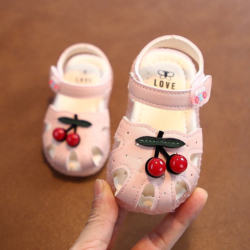 Rọ tập đi bé gái cherry xinh xắn size 16-20 cho bé 0-2 tuổi - Ảnh 3