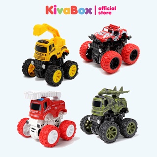 Xe ô tô địa hình đồ chơi chạy bằng bánh đà cho bé KIVABOX an toàn, bền bỉ chịu mọi va đập