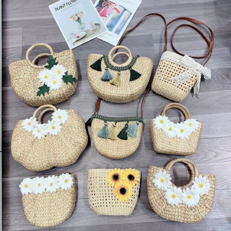 Túi Cói Lục Bình Handmade nhiều mẫu