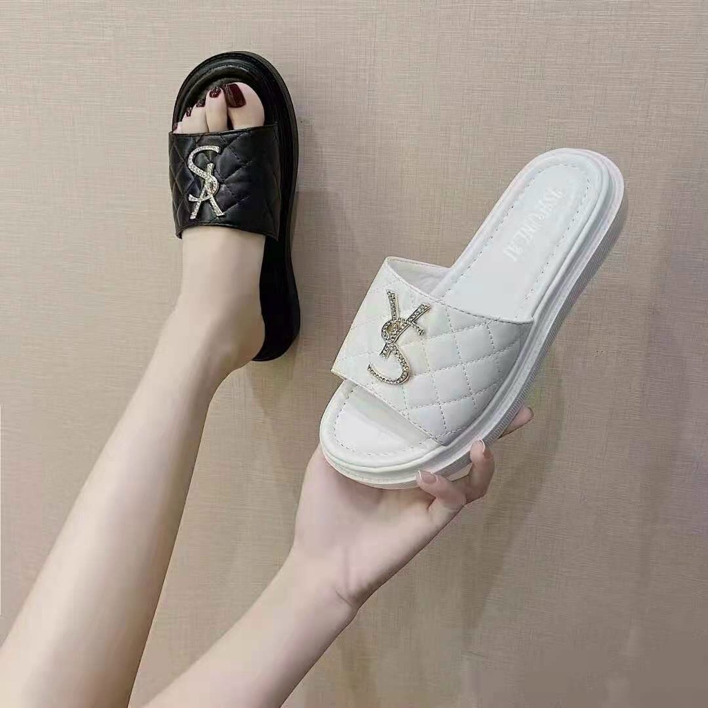 FREE SHIP Dép lê nữ YS , dép quai ngang đế bánh mì siêu êm cực xinh 104