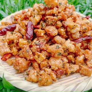 Tóp Mỡ Cháy Tỏi Hành Hủ 500Gram, Da Heo Sốt Mắm, Chân Gà Sốt Chanh Dây / Da Cá / Da Gà Hàng ngon nhà làm - Ảnh 3
