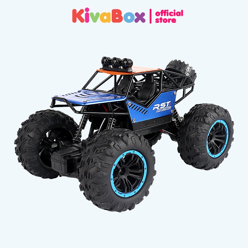 Xe điều khiển từ xa địa hình KIVABOX đèn led, chịu mọi va đập tốc độ cao
