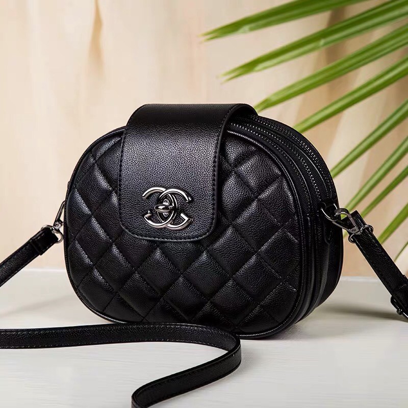 Túi xách nữ đeo chéo ??? FREESHIP ???  Túi xách thời trang CN 3 ngăn dáng tròn phong cách trẻ trung