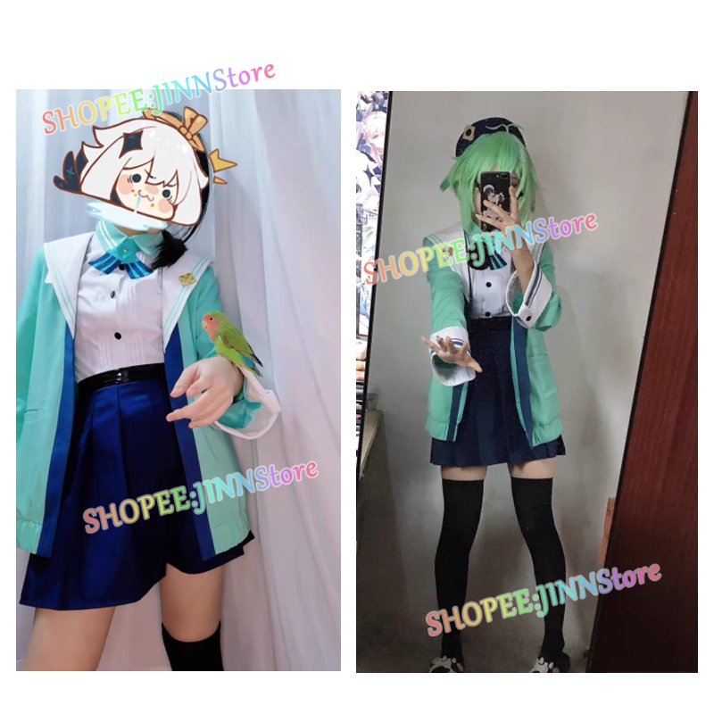 JINN COD ONEPLUS Bộ Trang Phục Cosplay Nhân Vật Anime Genshin Impact Va Chạm Sucrose JK Cho Nữ - Ảnh 4