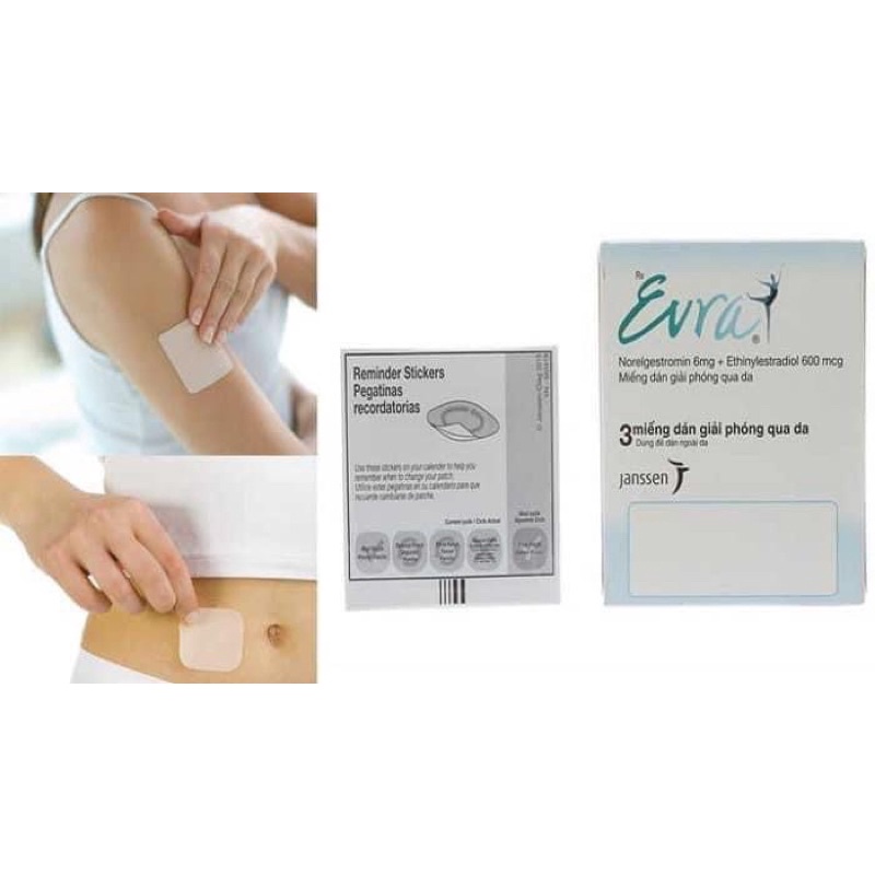 Miếng dán tránh thai Evra Thái Lan chính hãng