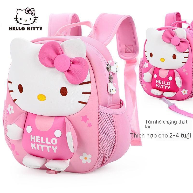 Balo Đi Học Chống Lạc Hình Hello Kitty Đáng Yêu Cho Trẻ Em 3 Tuổi