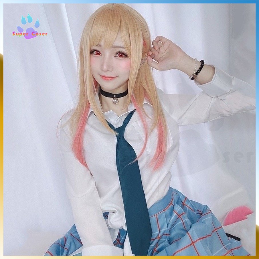 Bộ váy đồng đồng phục học sinh hóa trang nhân vật hoạt hình anime Darling Marin Kitagawa xinh xắn - Ảnh 3