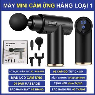 MÁY MASSAGE CẦM TAY - SÚNG MASSAGE CẦM TAY 4 ĐẦU 6 CHẾ ĐỘ