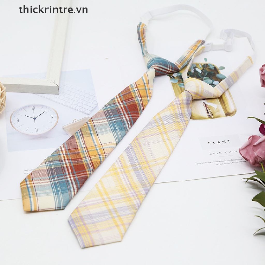 Cổ Áo Sơ Mi Đồng Phục Học Sinh JK Sọc Caro Tháo Rời Được Có Cổ Tháo Rời Được Cho - Ảnh 3