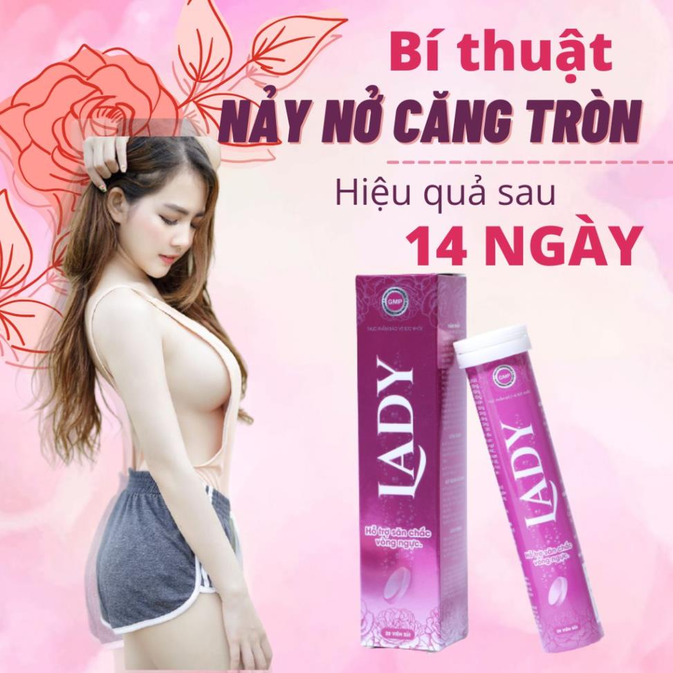 Viên Sủi Nở Ngực LADY  Chuyên tăng kích thước vòng 1 hiệu quả tăng size săn chắc vòng 1 căng tròn Aya.lol
