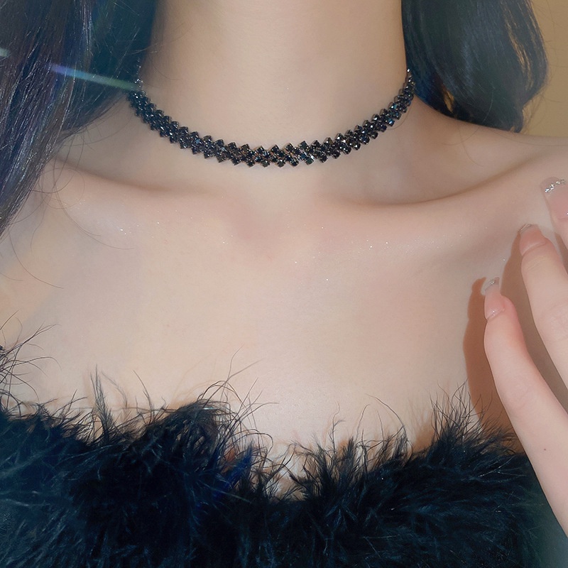 VÒNG CỔ DÂY CHUYỀN CHOKER ĐÍNH ĐÁ ĐI TIỆC CÁ TÍNH SANG TRỌNG - MELY 582 - Ảnh 4