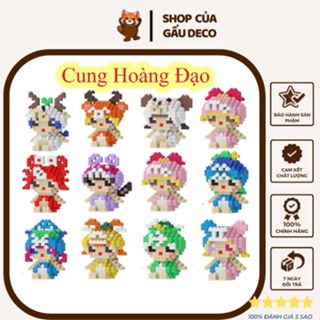 Lego mô hình lắp ghép 3D mini 12 Cung Hoàng Đạo, 12 con giáp siêu dễ thương 2026, mẫu MODEL 2026
