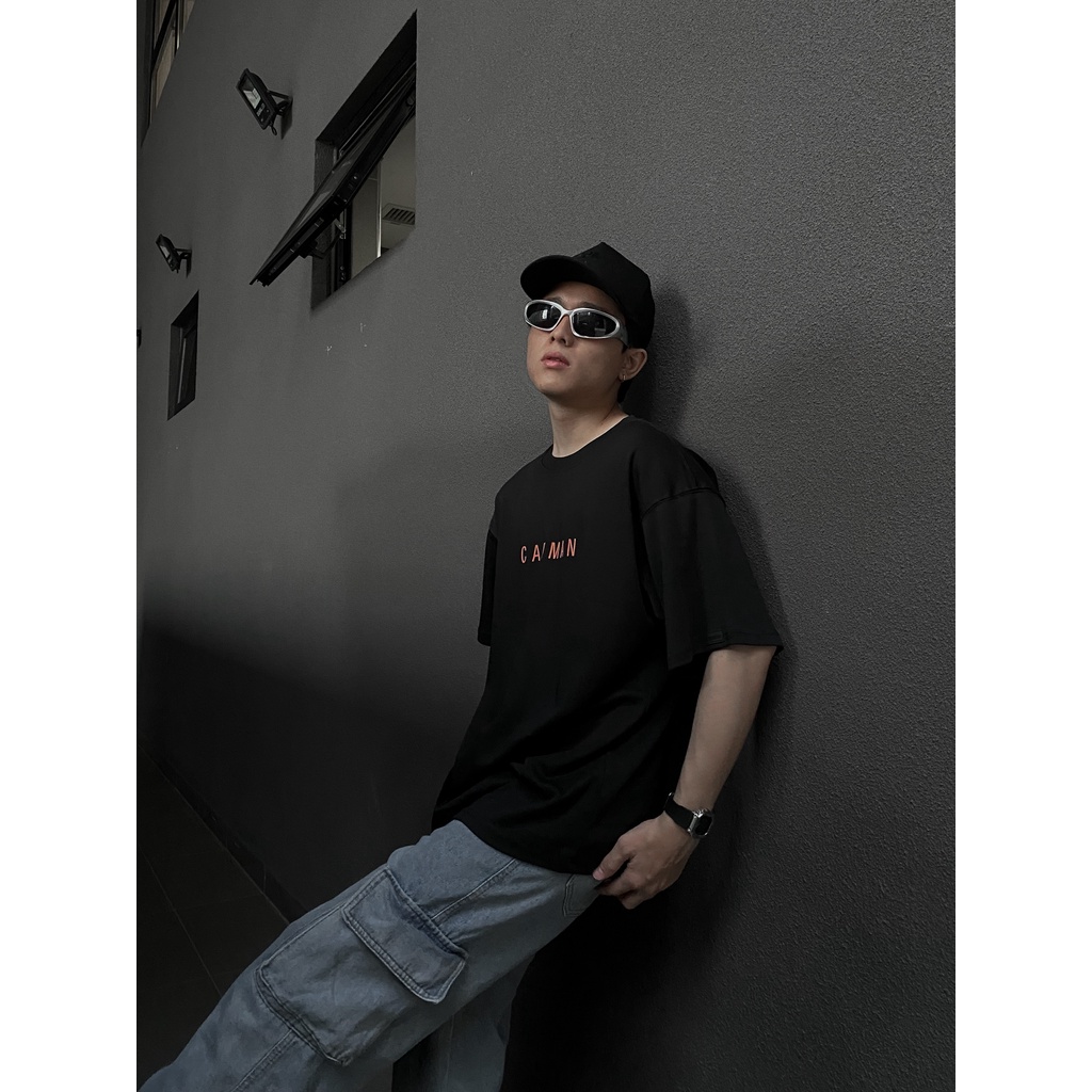Áo thun unisex CAPMAN basic TEE phom rộng tay lỡ dành cho nam nữ - Ảnh 4