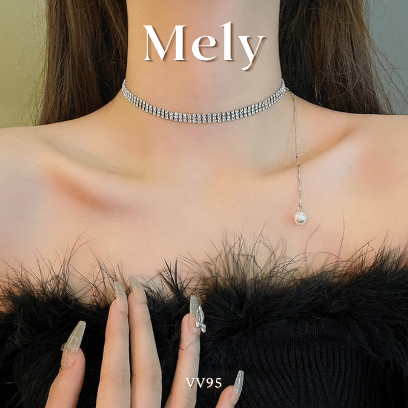 VÒNG CỔ DÂY CHUYỀN CHOKER ĐÍNH ĐÁ ĐI TIỆC CÁ TÍNH SANG TRỌNG - MELY 582 - Ảnh 3