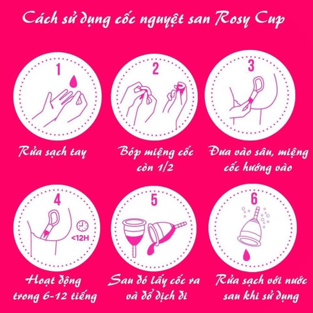 Cốc nguyệt san ROSY CUP chuẩn USA