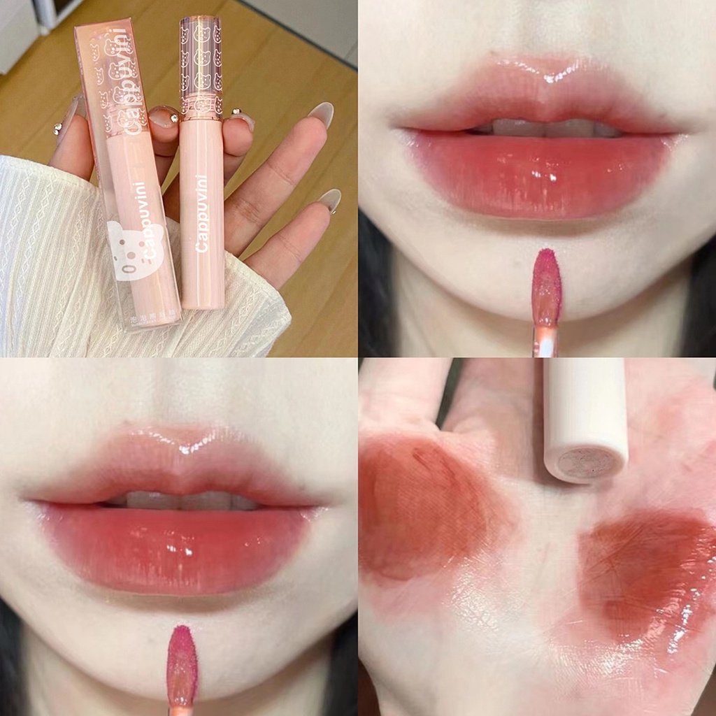 ⚡Son Bóng Cappuvini Dưỡng Ẩm Chống Thấm Không Dính Thấm Nước Chống Khô Môi Lâu Trôi Bong Son Bóng - Ảnh 2
