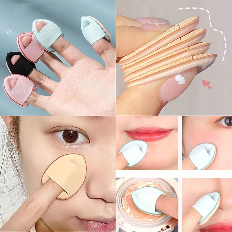 Mút Trang Điểm Mini Đeo Ngón Tay Có Thể Sử Dụng Dạng Ướt Và Khô