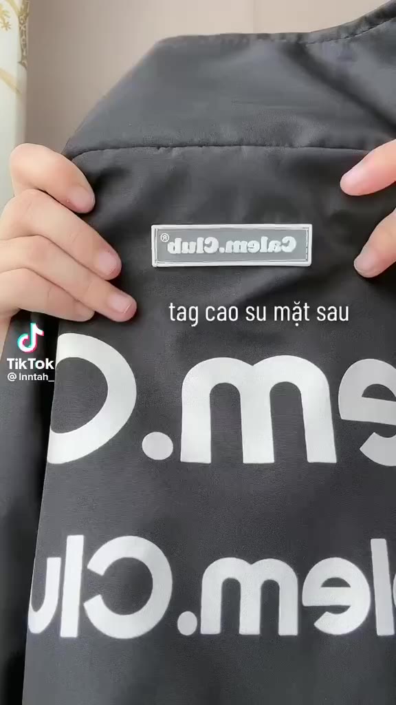 Áo Khoác dù Cổ Bẻ Calem.Club Đen Phối Màu form rộng năng động chất liệu dù 2 lớp cao cấp - Ảnh 2